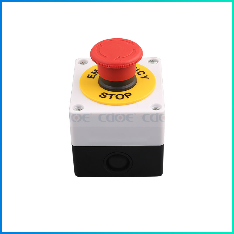 Emergency stop switches with box product side