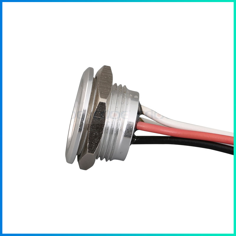 Piezo switch 19mm Product side