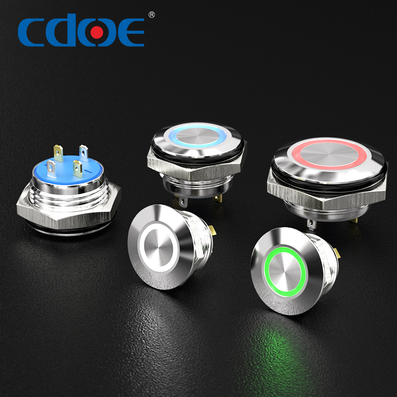 Ultra thin reset push button switch