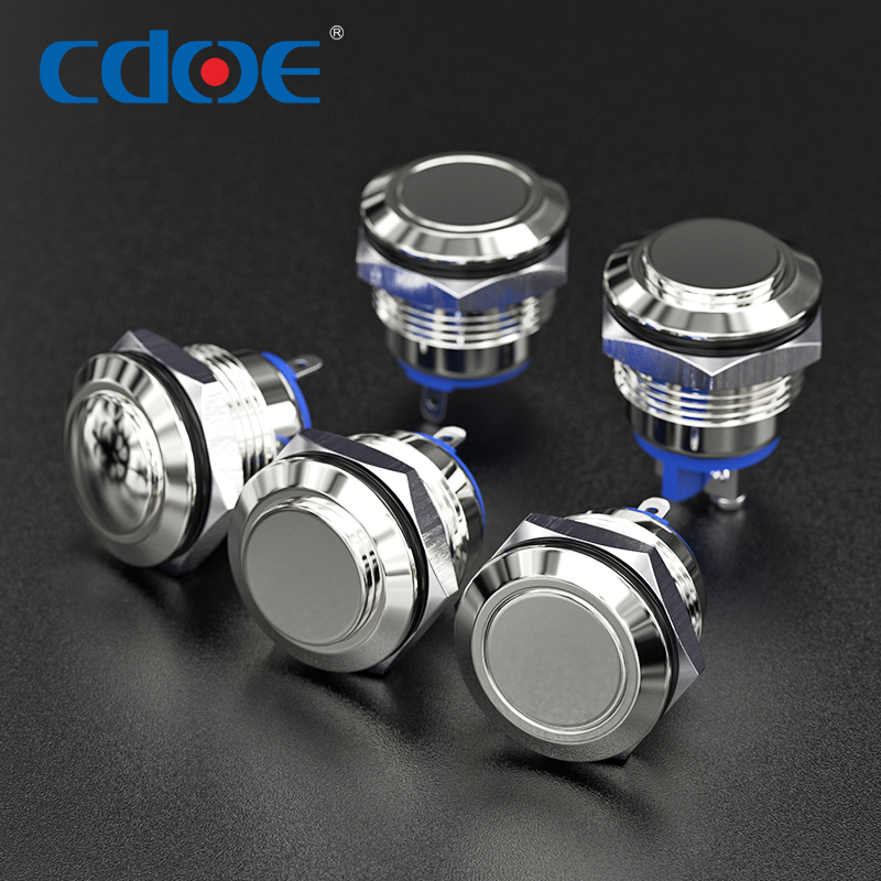 Push Button manufacturers normally open control anti vandal 16mm momentary switch HBDGQ16F HBDGQ16B HBDGQ16H Series